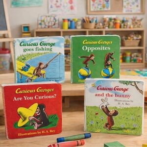 Vintage Curious George Picture Books